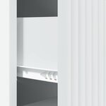 vidaXL Armoire à tiroirs Blanc 33 x 34 5 x 89 5 cm Bois d'ingénierie