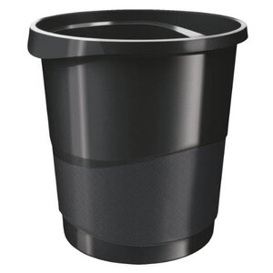 Corbeille à papier Vivida 14 litres H 30 5 cm noir ESSELTE