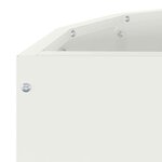 vidaXL Jardinière Blanc 60 x 30 x 35 cm Acier