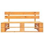 vidaXL Canapé de jardin palette avec coussins sable Pinède