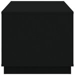 vidaXL Table basse noir 102x50x44 cm bois d'ingénierie