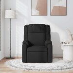 vidaXL Fauteuil de massage inclinable Noir Tissu