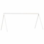 vidaXL Lit haut avec toit blanc 90x200 cm bois de pin massif