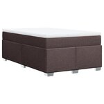 vidaXL Sommier à lattes de lit avec matelas Marron foncé 120x200 cm
