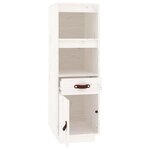 vidaXL Buffet haut Blanc 34x40x108 5 cm Bois massif de pin