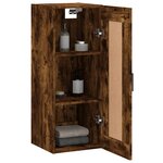 vidaXL Armoire murale chêne fumé 34 5x34x90 cm bois d'ingénierie