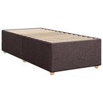 vidaXL Sommier à lattes de lit avec matelas Marron foncé 90x200 cm