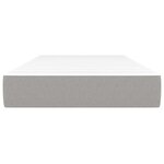 vidaXL Matelas de lit à ressorts ensachés fermeté moyenne Gris clair 100x200x20 cm