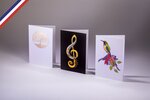 Boîte de 6 cartes doubles icônes créées et imprimées en france avec 6 enveloppes