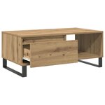 vidaXL Table basse chêne artisanal 90x50x36 5 cm bois d'ingénierie