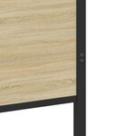 vidaXL Cadre de lit en métal sans matelas chêne sonoma 100x200 cm