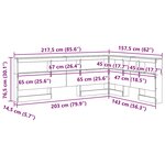 vidaXL Tête de lit de rangement chêne artisanal 140 cm Melamine