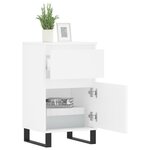 vidaXL Buffets 2 Pièces blanc 40x35x70 cm bois d’ingénierie