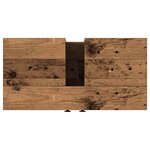 vidaXL Armoire lavabo de salle de bain vieux bois 60x30x60 cm