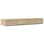 vidaXL Tiroirs de lit avec tiroir Chêne sonoma 120 x 36.5 x 16.5 cm