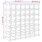 vidaXL Casier à vin pour 42 bouteilles 68 5x23x68 5 cm pin massif
