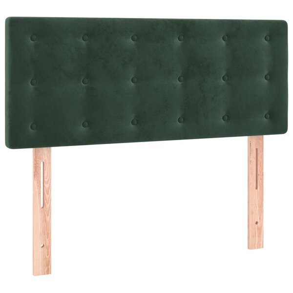 vidaXL Tête de lit Vert foncé 90x5x78/88 cm Velours