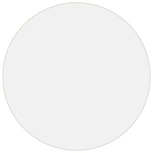 vidaXL Protecteur de table transparent Ø 70 cm 1 6 mm PVC