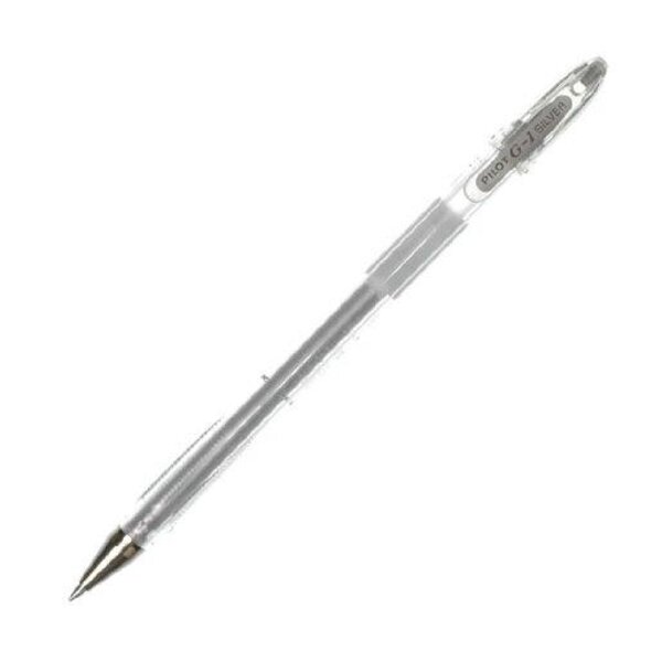 Stylo à bille G1-07 pointe moyenne encre gel argent PILOT
