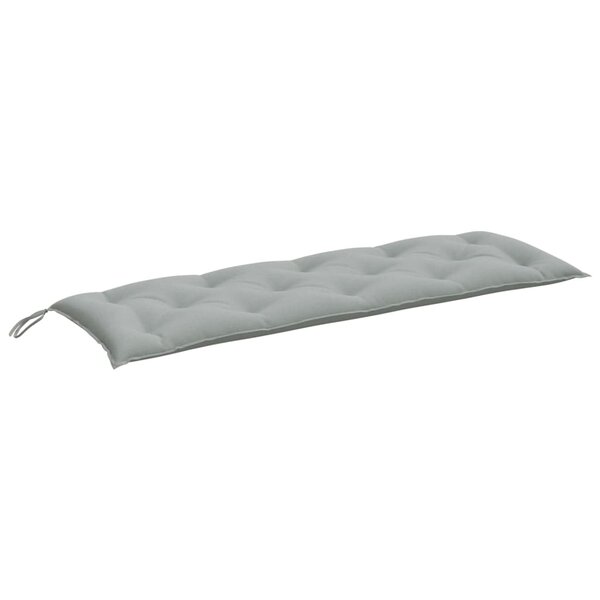 vidaXL Coussin de banc de jardin gris clair mélangé 150x50x7 cm tissu