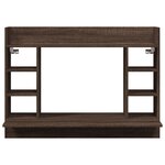 vidaXL Bureau mural chêne marron 105x48x75 cm bois d'ingénierie