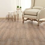 vidaXL Dalles de plancher PVC autoadhésif 5 02 m² 2 mm marron chêne