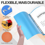ACROPAQ 10x Classeur A4- 4 Anneaux- Dos 2 5 cm- Étiquettes de Dos- Jusqu'à 100 feuilles A4- PP- Souple Durable- Résistants à l'eau