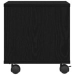 vidaXL Support d'imprimante avec stockage Chêne noir 41 x 32 x 33.5 cm