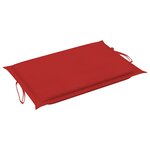 vidaXL Chaise longue de jardin avec coussin Bois d'acacia solide