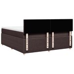vidaXL Sommier à lattes de lit avec matelas Marron foncé 180x200 cm