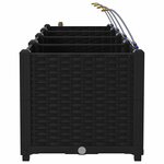 vidaXL Pots de jardin Noir 120 x 40 x 37.5 cm Acier