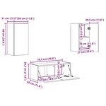 vidaXL Ensemble meuble TV 6 Pièces Bois ancien Bois d'ingénierie