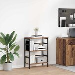 vidaXL Étagère Bois Ancien 60 x 29 5 x 81 cm Bois d'ingénierie