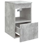 vidaXL Armoire de salle de bain Gris béton 30 x 44 5 x 50 cm