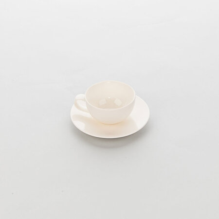 Tasse à café porcelaine ecru liguria 260 ml - lot de 6 - stalgast - porcelaine x60mm