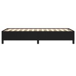 vidaXL Cadre de lit sans matelas noir 90x190 cm tissu