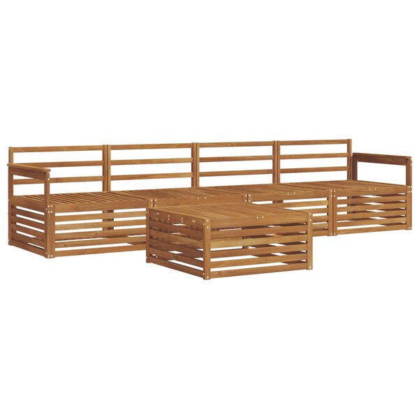 vidaXL Ensemble de canapés d'extérieur 5 pc Naturel