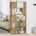 vidaXL Meuble TV Chêne Artisan Panneau de particules 80 x 24 x 155 cm