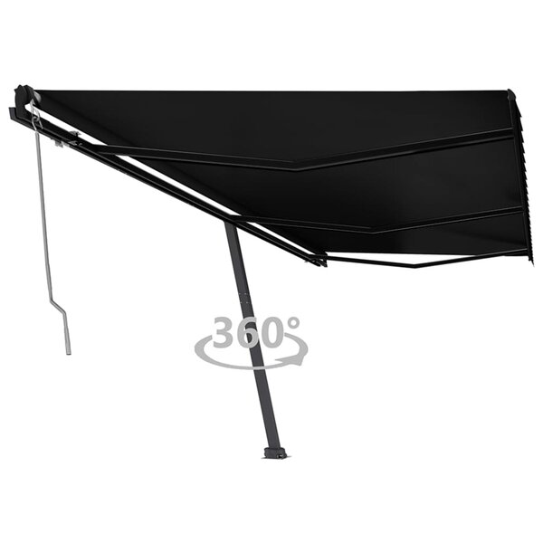vidaXL Auvent automatique sur pied 600x350 cm Anthracite