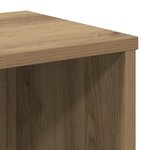 vidaXL Bibliothèque chêne artisanal 50x25x105 cm bois d'ingénierie