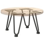 vidaXL Pieds en épingle à cheveux pour table basse 4 pièces Anthracite 20 cm Acier massif