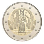 2 euros commémorative Andorre 2021 BU - Notre-Dame de Meritxell.