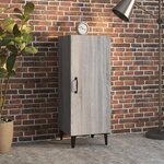 vidaXL Buffet Sonoma gris 34 5x34x90 cm Bois d'ingénierie