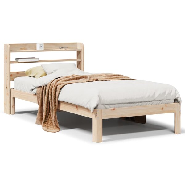 vidaXL Cadre de lit avec tête de lit sans matelas 90x190 cm