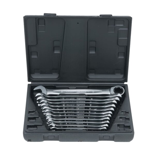 Ks tools clés mixtes 12 pièces avec étui de rangement 8-19 mm