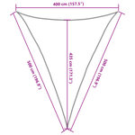 vidaXL Voile d'ombrage 160 g/m² Blanc 4x5x5 m PEHD