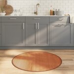 vidaXL Tapis rond marron 100 cm bambou