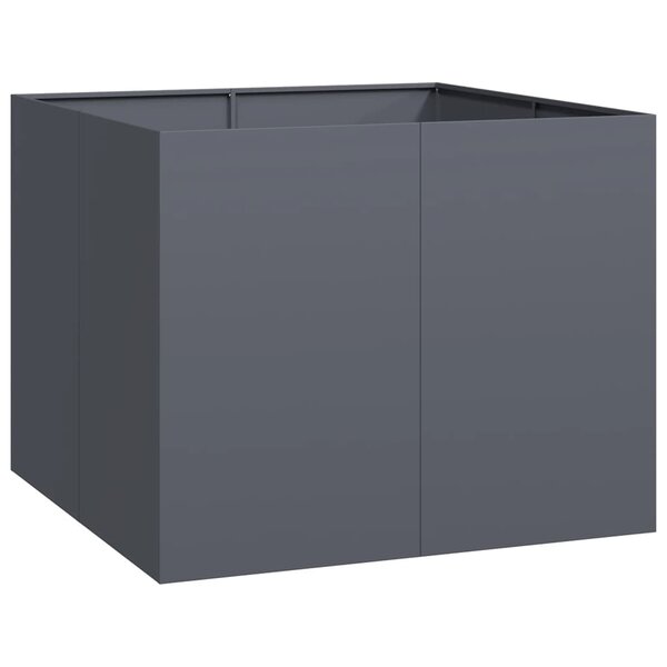 vidaXL Jardinière anthracite 100x100x80 cm acier