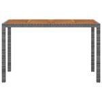 vidaXL Ensemble à manger de jardin coussins 3Pièces Résine tressée Gris
