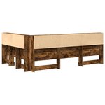 vidaXL Tête de lit de rangement Chêne fumé 120 cm Bois d'ingénierie